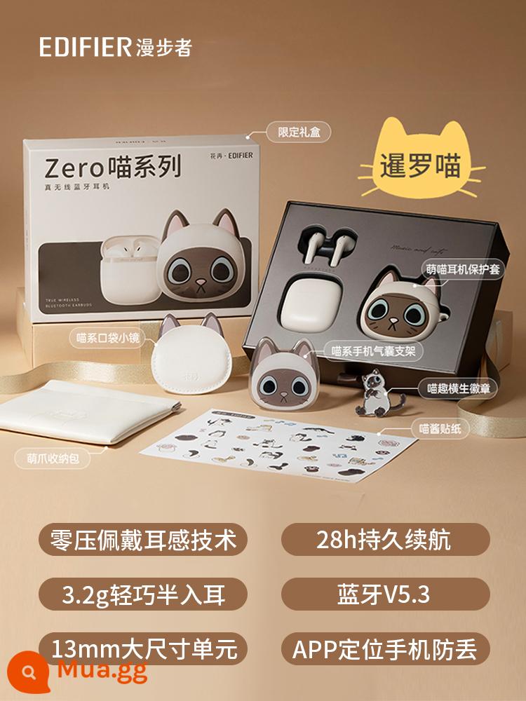 Edifier Zero Meow Tai Nghe Bluetooth Không Dây Thật Sự Dành Cho Nữ Chơi Game Và Thể Thao Lâu Dài Không Đau Chất Lượng Cao Mới Huazai - mèo Thái