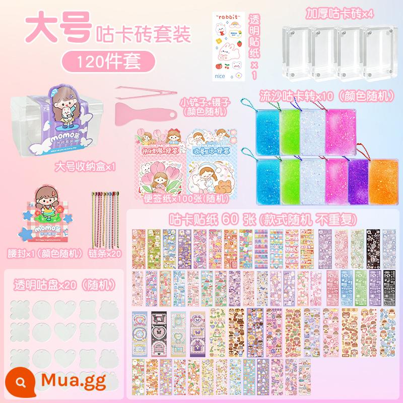 Quicksand Gooka Brick Keo kem Bộ sticker Gooka Bricks Đồ chơi trẻ em Bé gái Guza Guka Brick Thẻ ước tính dễ thương Nguyên liệu handmade DIY Trọn bộ Thẻ Cool Tài khoản tay Goo Chuck giá rẻ - [Mẫu phúc lợi] Bộ gạch thẻ Liusha 233 miếng