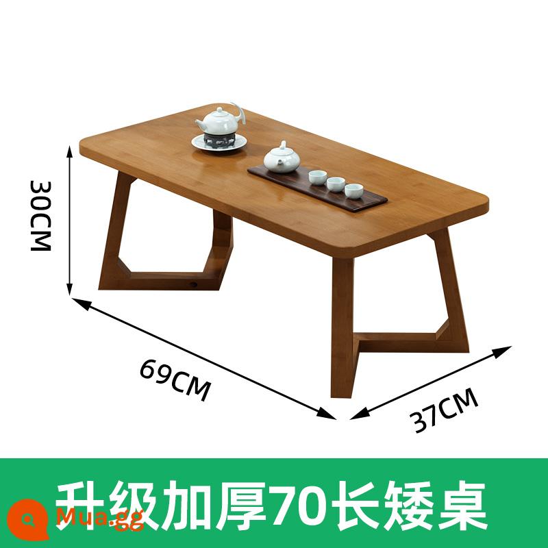 Cửa sổ lồi kiểu Nhật bàn cà phê nhỏ trải chiếu tatami đơn giản bệ cửa sổ ban công bàn trà bằng tre bàn thấp thảm và bàn ngồi trong phòng - Nâng cấp bàn thấp dài 70 dày