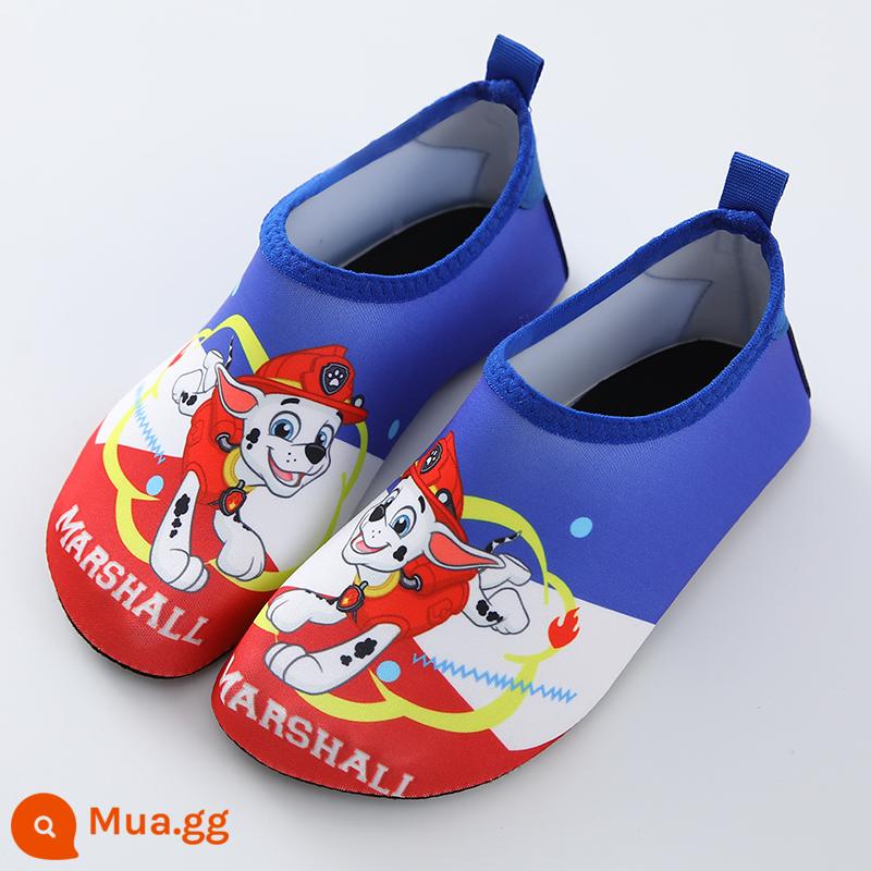 Wangwang Team Children Plus Velvet Floor SOCKS BOY BOY SOUND SHOD - 2066 Đội Paw Maomao đỏ