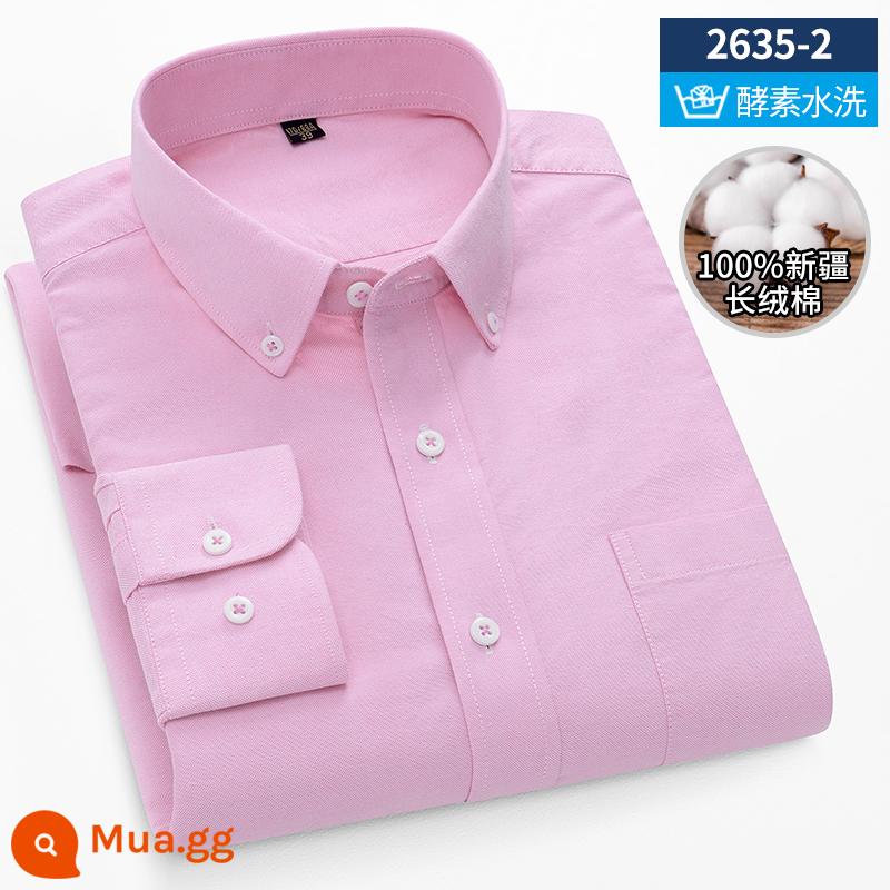 Ralph Lauren Polo Mùa Xuân Áo Sơ Mi Cotton Nam Dài Tay Sọc Trung Niên Công Sở Mỏng Nam Cotton Oxford Áo Sơ Mi - 2635-2 [tay áo cotton dài]