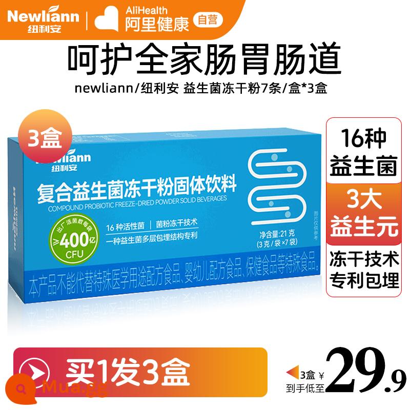 Probiotic bột đông khô hợp chất đường tiêu hóa cửa hàng hàng đầu chính thức người lớn trẻ em bifidobacteria không điều hòa đường ruột - Men vi sinh 7 dải/hộp*3 hộp