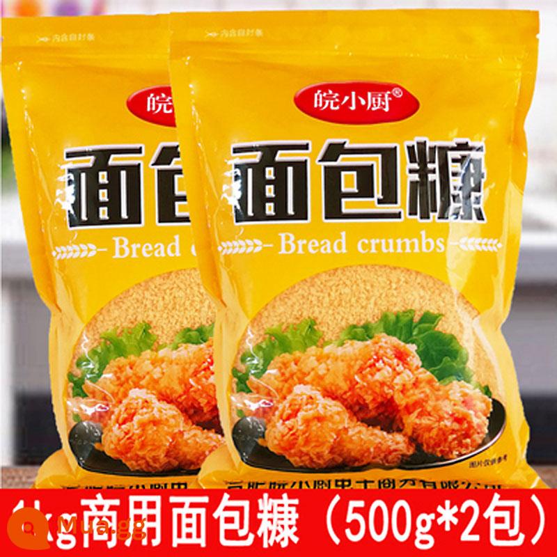 Golden bread crumb home gói lớn 500g nhân chuối bí đỏ chiên giòn gà bọc vụn bánh mì - 500g vụn bánh mì*2 gói