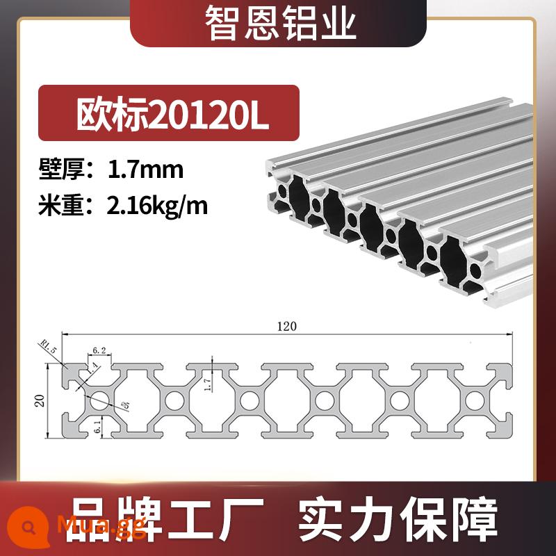 Vật liệu đùn nhôm Zhien 2020 hồ sơ hợp kim nhôm công nghiệp Tiêu chuẩn Châu Âu 2020 khung máy in 3D nhỏ thêu đổ vật liệu nhôm - Tiêu chuẩn Châu Âu 20120L