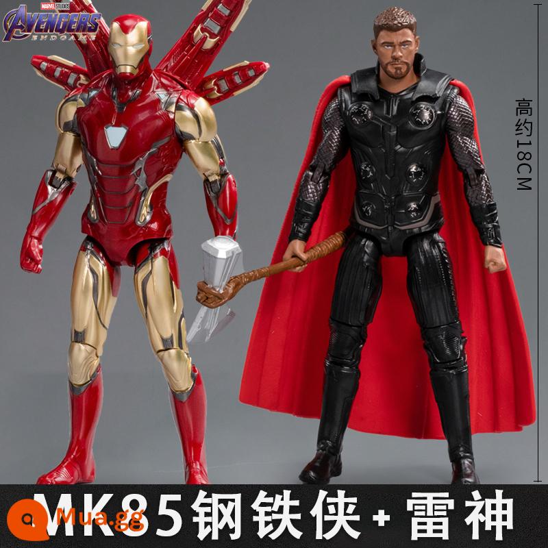 Mid -Motion Iron Man MK85 Di chuyển Puppet chính hãng Marvel Avengers Model Mô hình mô hình mô hình - [Iron Man MK85+Thor] Cao khoảng 18CM