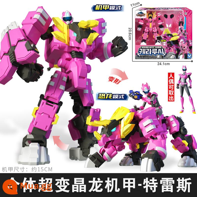 Trọn bộ mini đồ chơi đội mật vụ Beastmaster power trẻ em robot biến hình King Kong Lion King mech boy 3 tuổi 6 - Mecha Tres Rồng Pha Lê Siêu Biến