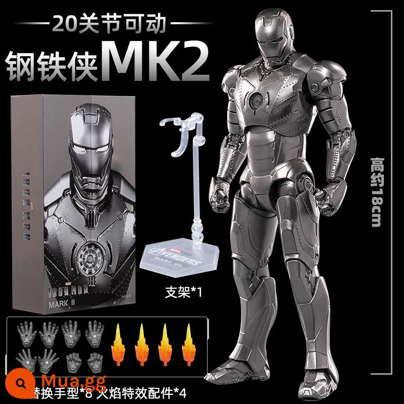 Mid -Motion Iron Man MK85 Di chuyển Puppet chính hãng Marvel Avengers Model Mô hình mô hình mô hình - [Iron Man MK2] Phiên bản hộp quà siêu di động