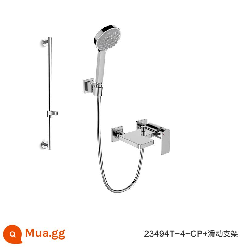 Phòng tắm Kohler hộ gia đình căn hộ nhỏ nếu vòi vuông gắn tường nhiệt độ không đổi nóng lạnh vòi hoa sen bồn tắm vòi hoa sen 23493 - Vòi bồn tắm 23494T + khung trượt