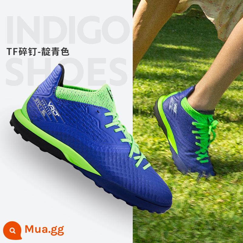 Giày bóng đá trẻ em Decathlon TF gãy tầm trung vớ bao Frisbee sneakers giày tập bóng đá học sinh tiểu học IVO2 - TF gãy móng tay-màu chàm