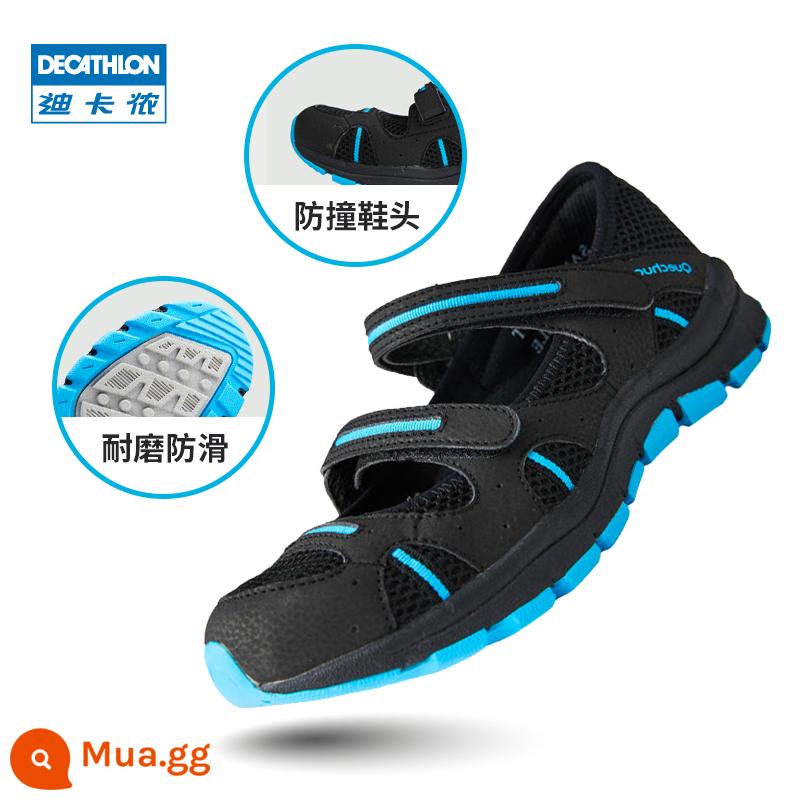 Decathlon flagship store chính thức xăng đan nữ chú hề giày nữ chống trượt có lỗ giày thể thao nữ giày đi biển ODS - đen