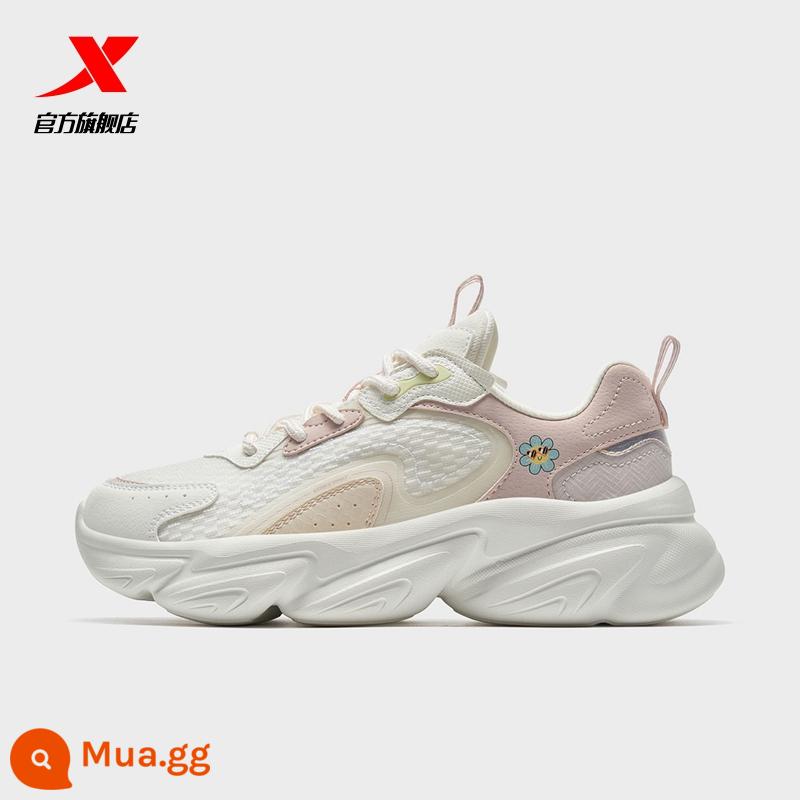 Xtep Claw Shoes 2.0 |Daddy Shoes Giày Thể Thao Nữ Đế Dày Giày Thường Lưới Thoáng Khí Giày Nữ Mùa Hè - Cánh buồm trắng/màu bột trắng (0027)