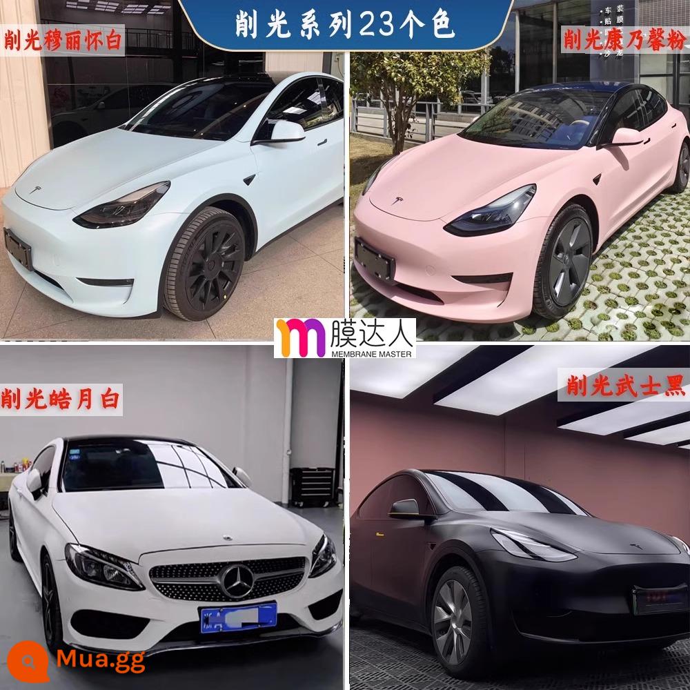 Phim đổi màu xe thú cưng toàn bộ thân xe toàn bộ phim phim tpu vỏ xe Tesla mờ chiến binh đen sáng GT bạc - Dòng đánh bóng 23 màu [Dán toàn quốc, bảo hành 5 năm, nguyên liệu nhập khẩu]