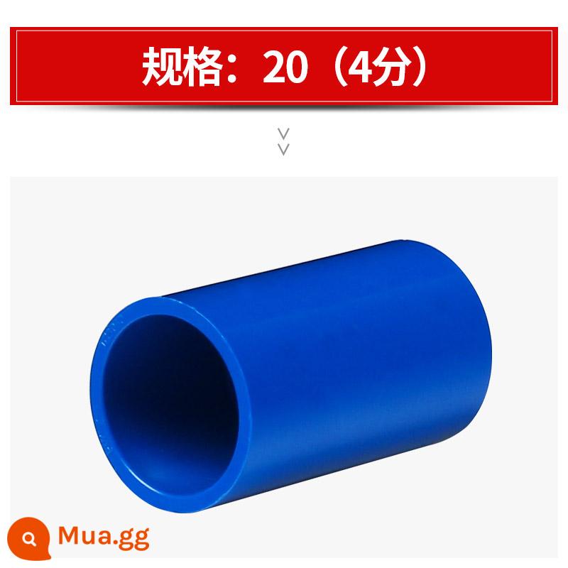 Liansu trang trí nhà màu đỏ và màu xanh ống nhựa PVC chống cháy vỏ điện gia dụng 20 ống dây giấu ống ren 4 điểm - [Trang trí nhà cửa hàng] Màu xanh xuyên qua 20mm