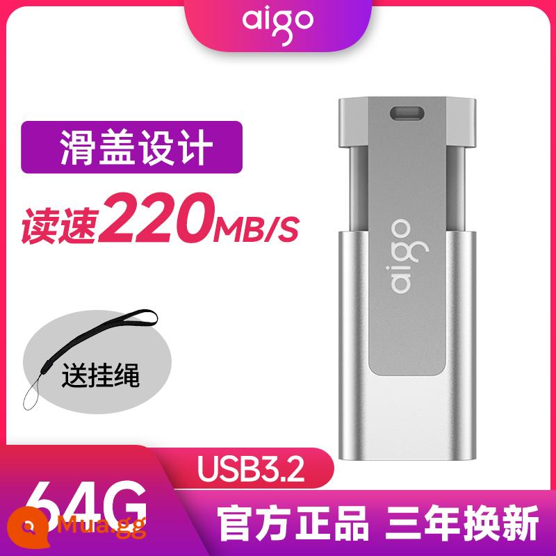 Nhà Yêu Nước Ổ Đĩa U 8G Mini Dung Lượng Nhỏ Trên Ô Tô Máy Tính Bút USB Tùy Chỉnh 16G Ổ Đĩa U Chính Thức Hàng Đầu Store Xác Thực 32 - Ổ USB flash tốc độ cao U332-64G màu bạc