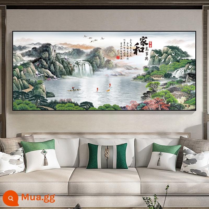 Jiahe Wanshixing Phòng khách Tranh treo Hội trường trung tâm Nền ghế sofa Tranh treo tường Thư pháp và Hội họa Phong cách Trung Quốc mới Khí quyển Tranh trang trí cảnh quan - CT-616[Jiahe]