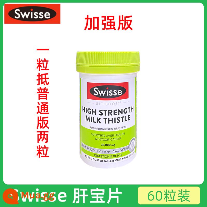 Viên uống bổ gan Swisse của Úc Viên uống bổ gan Milk Thistle Viên bổ gan Viên bổ gan Viên bổ gan Viên bổ gan 200 viên - Quân đội xanh