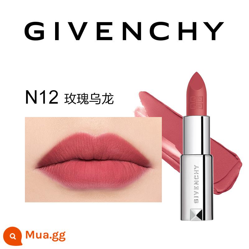 [Phần thưởng thời gian có hạn] Son lì GIVENCHY màu đỏ nhung lì lì n37 màu nữ hoàng retro - [Ô long hoa hồng]N12