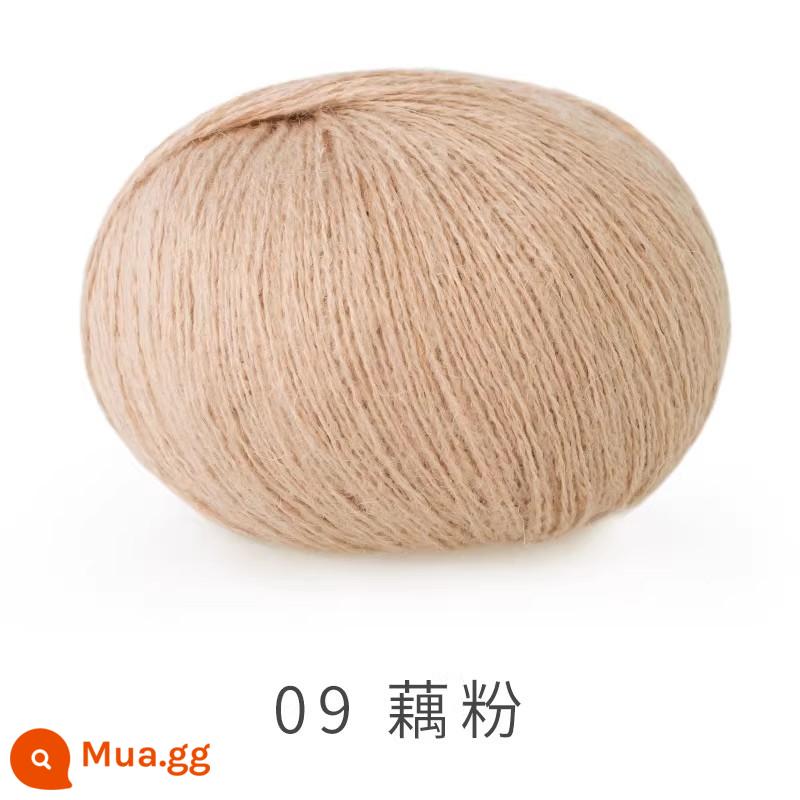 Em gái của Susu lạc đà mặt handmade tự làm áo len dệt kim sợi len móc khăn gói chất liệu búp bê len bóng - 09#Tinh bột củ sen