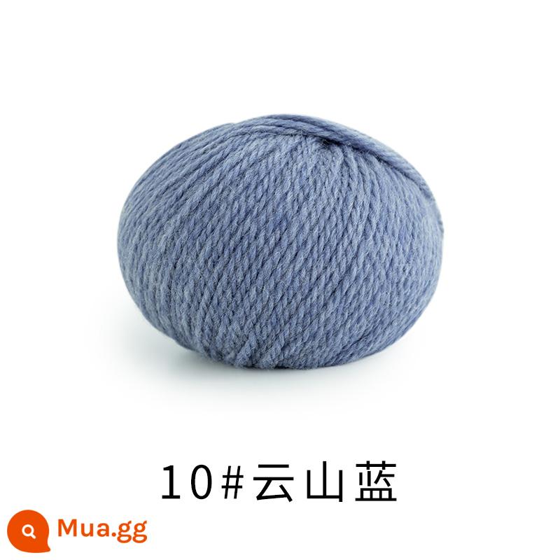 Chị Susu nhà Morandi 8 # Sợi len merino Úc handmade DIY dệt kim khăn mũ len bóng - 10 # Vân Sơn Xanh