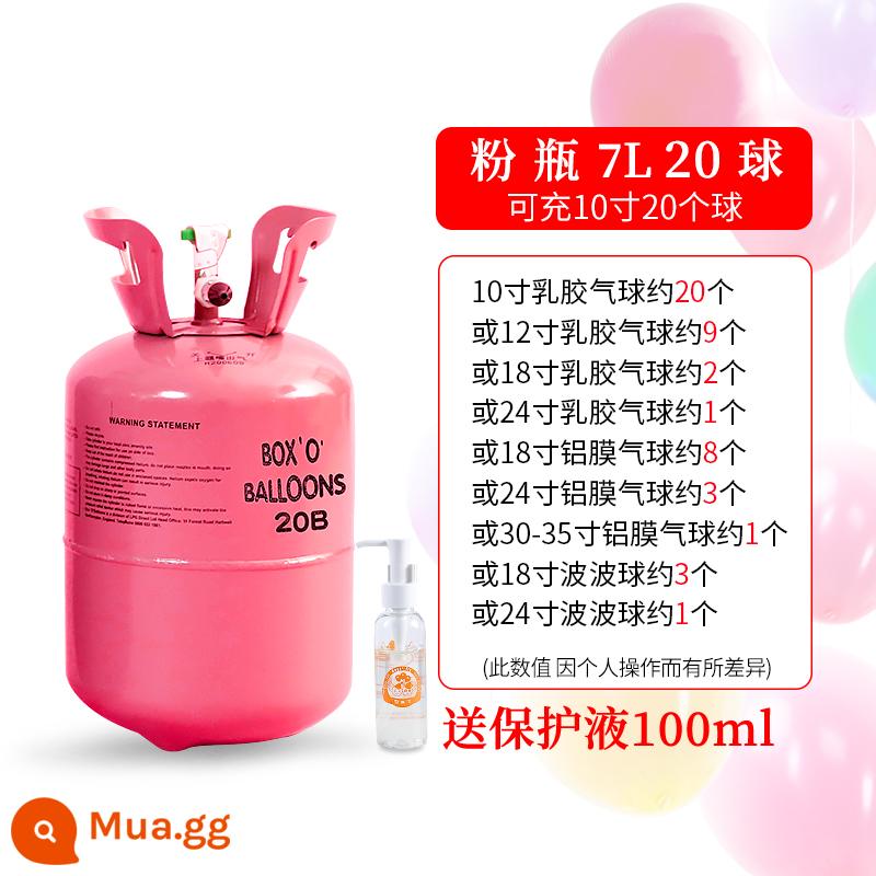 Hộ Gia Đình Bơm Hơi Heli Bể Nổi Bơm Không Khí Nitơ Kích Thước Bình Hoạt Động Trang Trí Phòng Cưới Sinh Nhật Sắp Xếp Máy Bơm Hơi - 20 quả bóng + dung dịch bảo vệ 100ml