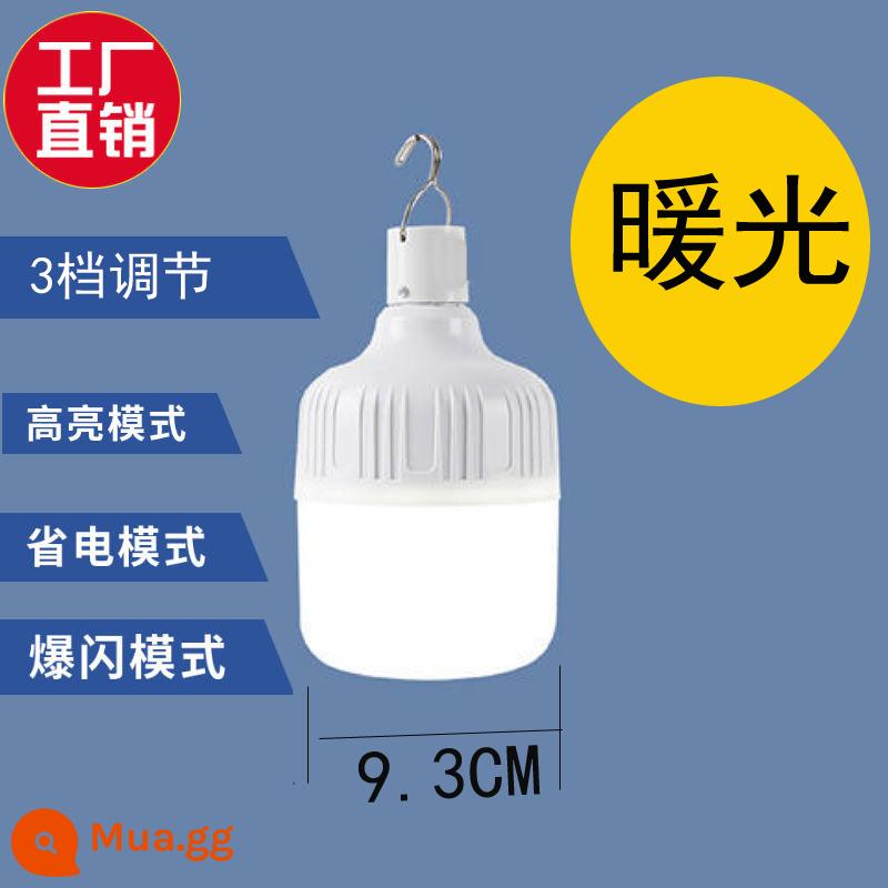 Gian hàng chợ đêm đèn kẹp để bàn led bóng đèn sạc siêu sáng khung cố định chiếu sáng ngoài trời tiện lợi - Ánh sáng ấm áp Bóng đèn sạc 526W