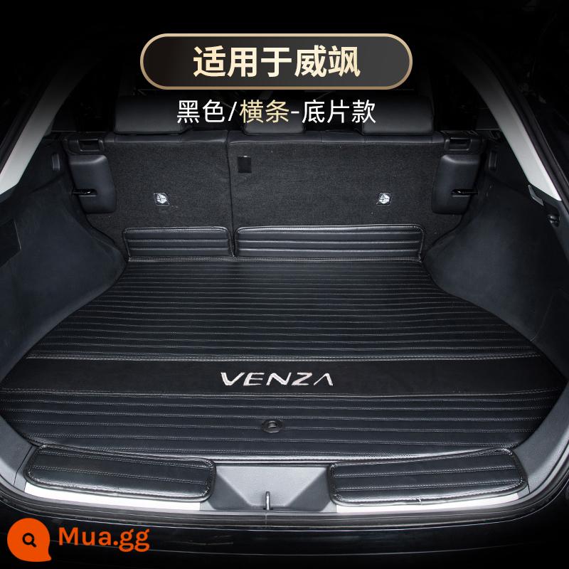 Dành riêng cho Toyota Venza Thảm cốp bao quanh đầy đủ Thảm cốp sau Thảm trang trí nội thất ô tô Phụ kiện sửa đổi đồ dùng ô tô - [Toyota Weisa] Thuật ngữ ngang [Thảm sàn cốp xe màu đen tuyền]