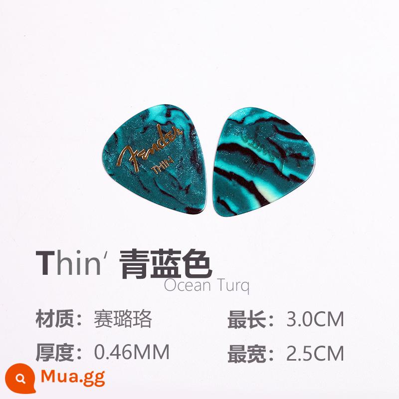 Đàn Fender Fender Hoa Kỳ sản xuất đàn guitar chính hãng chọn màu vỏ celluloid mùa xuân mảnh tướng ballad đàn guitar điện - Ngọc lam T 0,46