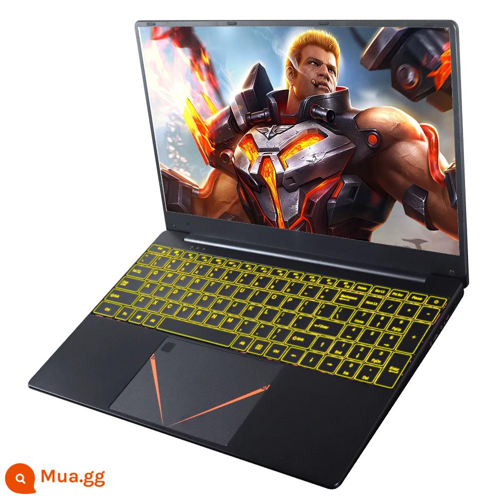 Máy tính xách tay Intel 15,6 inch đích thực mới dành cho sinh viên chơi game di động văn phòng doanh nghiệp siêu mỏng di động - Thiết kế game văn phòng đen 12G+128G