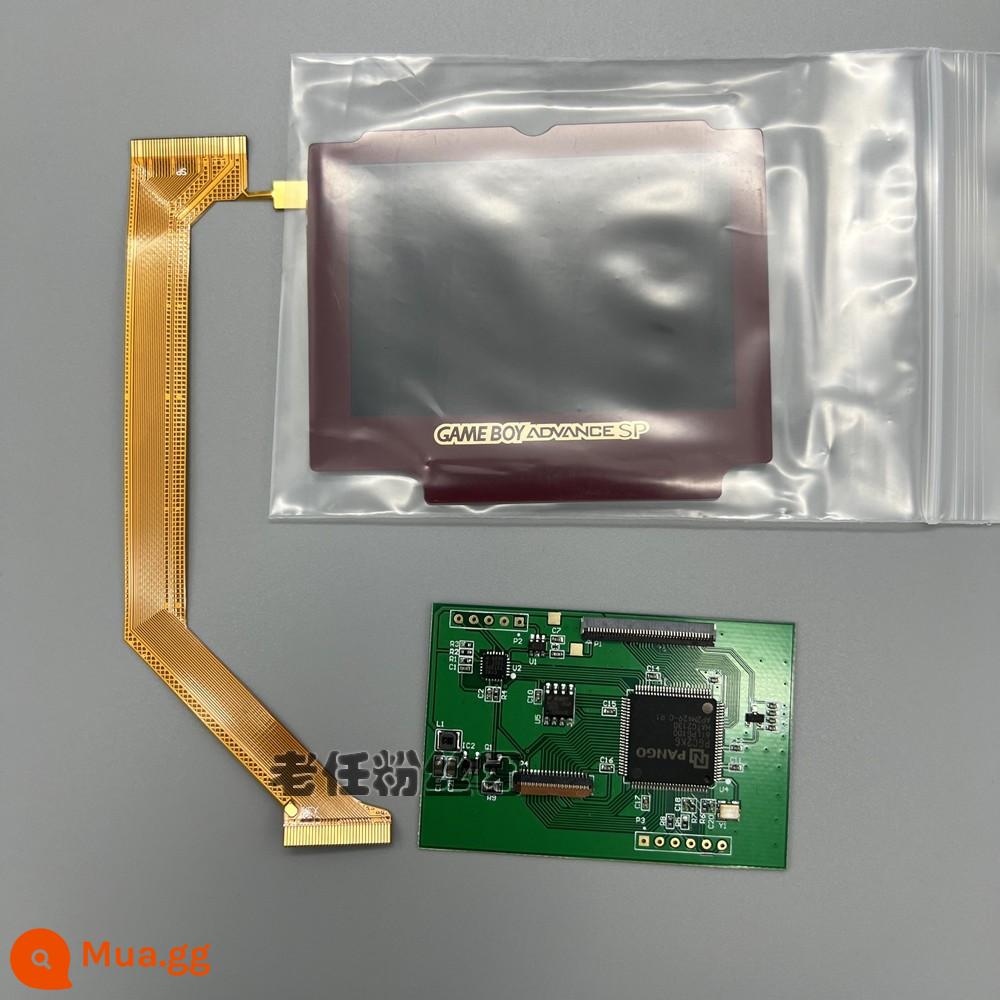 2022 GBASP mới màn hình nổi bật ips LCD màn hình nổi bật GAMEBOY ADVANCE SP điểm tới điểm - Màn hình SP LCD màu đỏ nhiều lớp nhiệt độ màu ấm