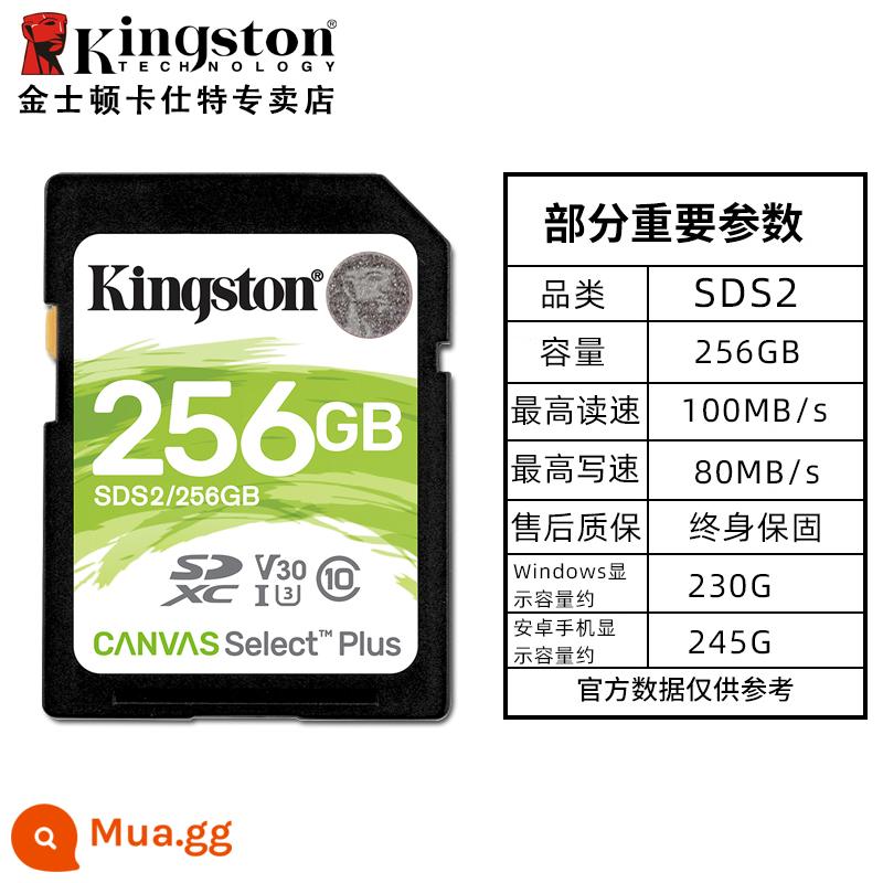 Camera KingstonSD 512g giám sát 256 camera 128 một mắt 64 thẻ lưu trữ camera 32G kỹ thuật số - [100 MB/giây]SDS2/256GB