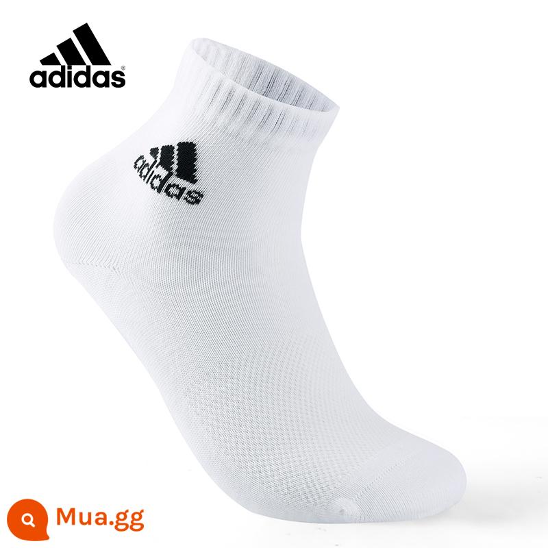 Vớ Adidasadidas Đồ nam và Phụ nữ vớ Thể thao 2022 Summer Thin Basketball vớ chạy tất - [Thường] Cặp ba màu MF trắng, hàng giả chính hãng, trả 4 cho mỗi đôi giả