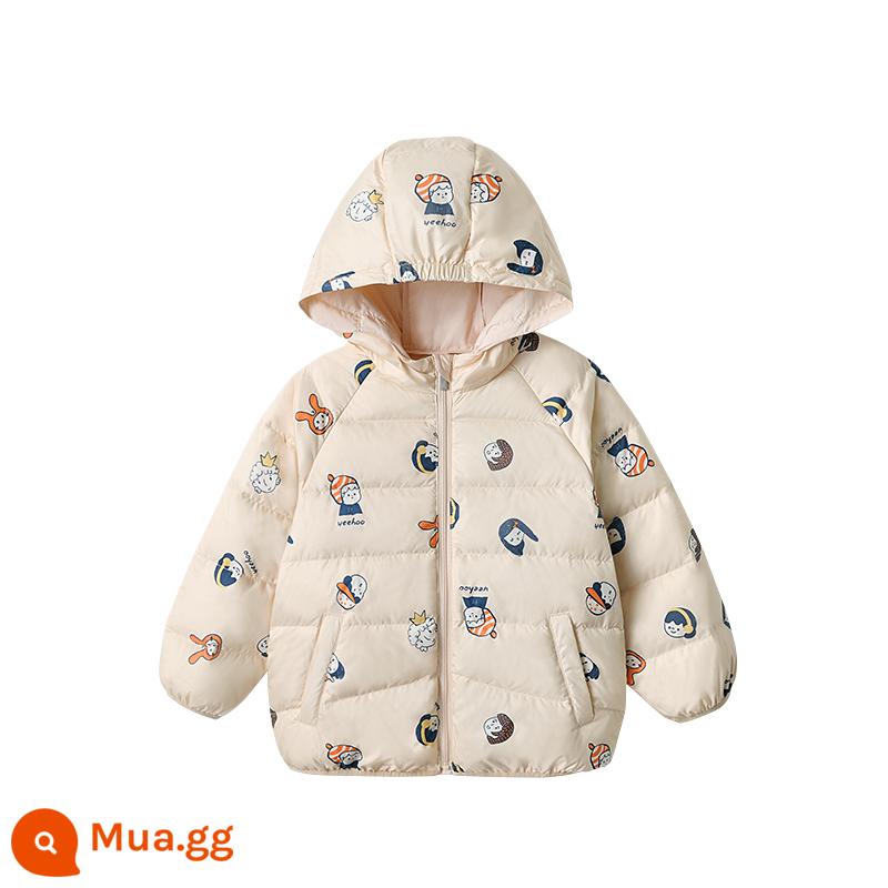 [Thông quan đặc biệt] Áo khoác Yingshi Down Jacket Áo khoác trùm đầu mùa đông Áo đi chơi dày ấm áp cho bé trai và bé gái - Qianya Xing YRWGJ32038A