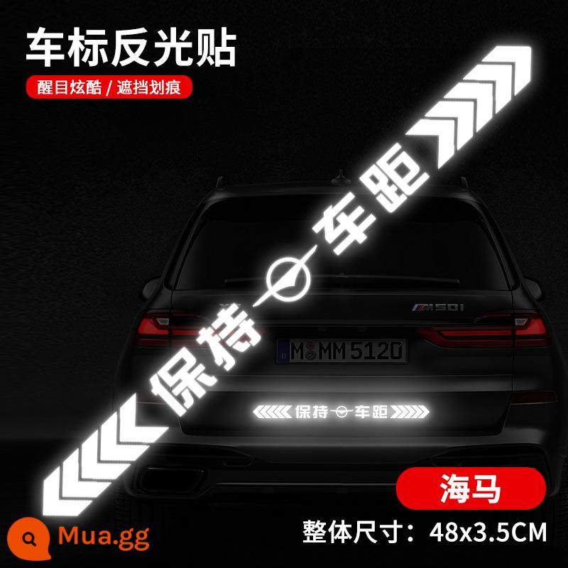 Giữ khoảng cách với xe ô tô dán phản quang mạnh cảnh báo phía sau màn hình hiển thị ô tô dán cản sau ô tô chống trầy xước ô tô - Nâng cấp phản xạ mạnh mẽ--Tờ rơi [Haima]