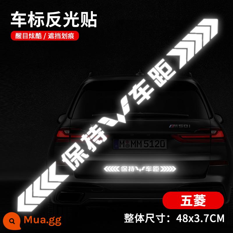 Giữ khoảng cách với xe ô tô dán phản quang mạnh cảnh báo phía sau màn hình hiển thị ô tô dán cản sau ô tô chống trầy xước ô tô - Nâng cấp phản xạ mạnh mẽ-- Tờ rơi [Wuling]