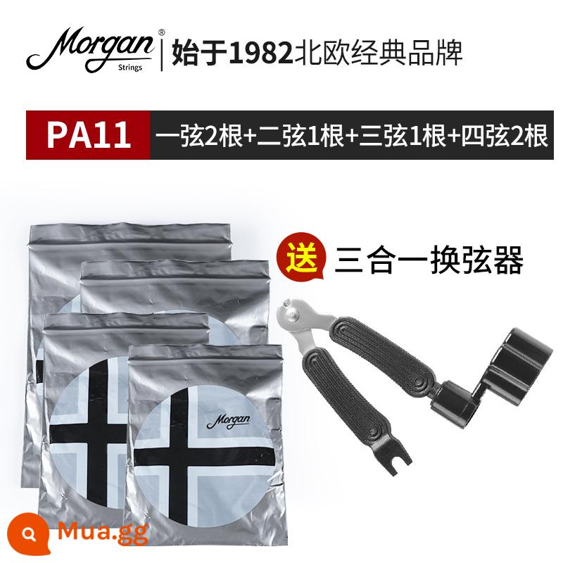 Dây đàn guitar Morgan bộ 6 dây dân gian guitar điện cổ điển trọn bộ phụ kiện một dây bọc chống gỉ - [pa11] 2 cây 1 dây + 1 cây 2 dây + 1 cây 3 dây + 2 cây 4 dây