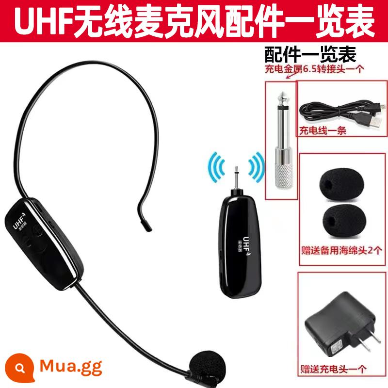 Âm thanh đa năng một kéo hai micro Tai nghe UHF tai nghe không dây giáo viên biểu diễn sân khấu micro hát karaoke ngoài trời - Micrô không dây một-một (bảo hành 1 năm). Thêm đủ vào bộ sưu tập của bạn để được ưu tiên giao hàng.