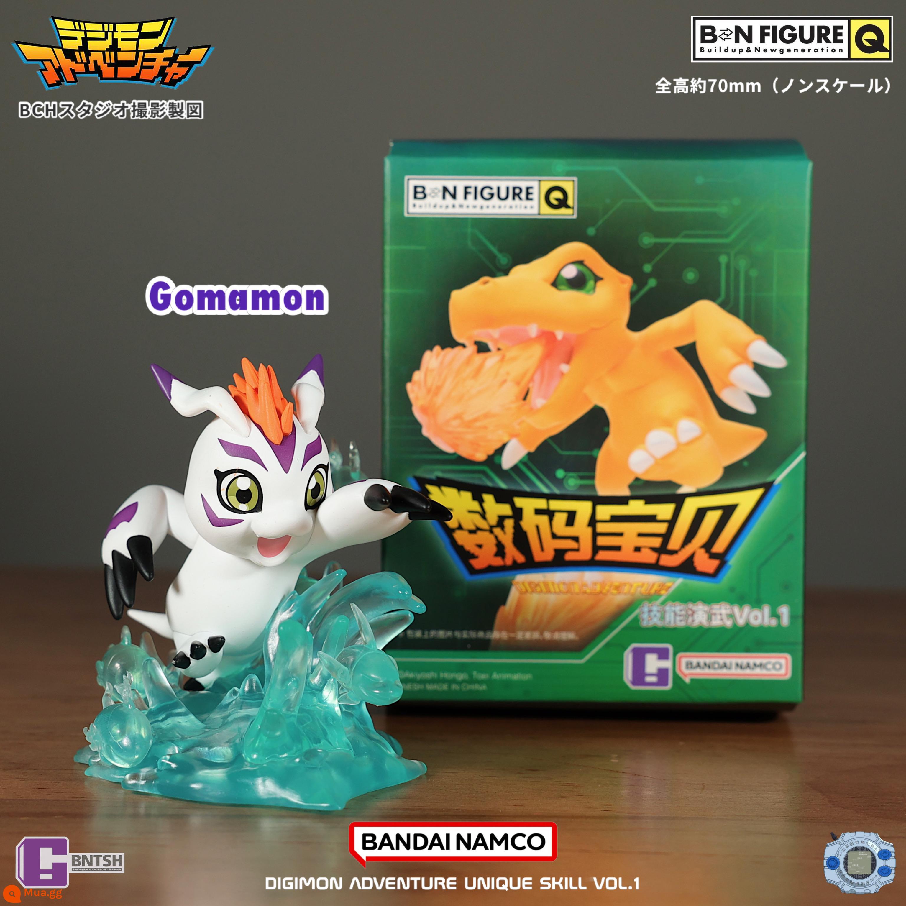 Nhật bản đích thực Bandai Digimon kỹ năng chơi võ thuật mù hộp mô hình búp bê hợp thời trang chơi mô hình xe búp bê quà tặng - Người mẫu đã được xác nhận Gomamon