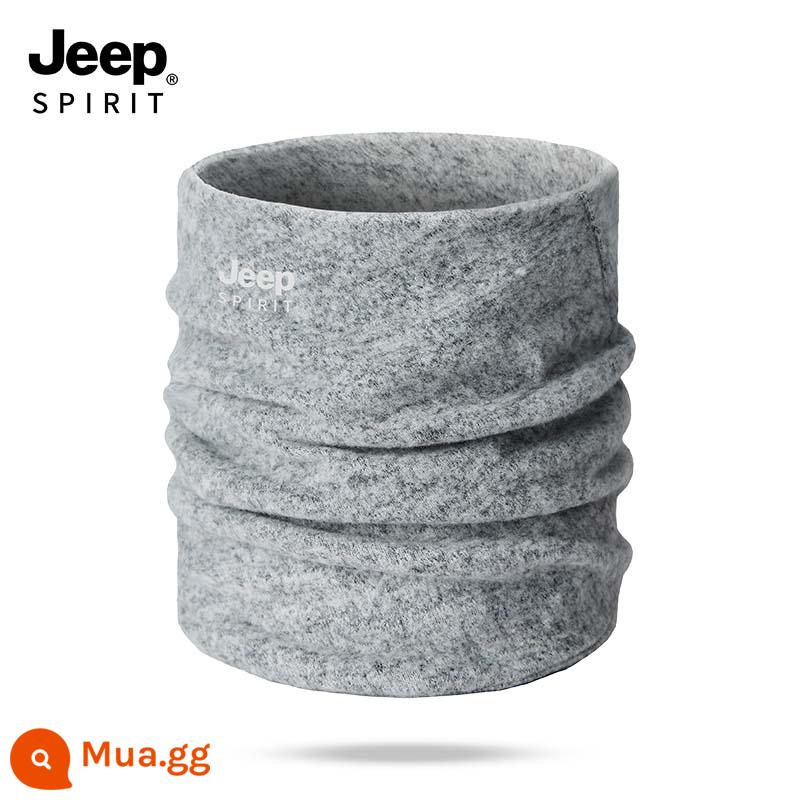 JEEP khăn nhỏ nam mùa đông nam cột sống cổ đi khăn lạnh và ấm ngoài trời xe máy mặt nạ cổ bao - Model sử dụng kép màu xám nhạt rayon A0541