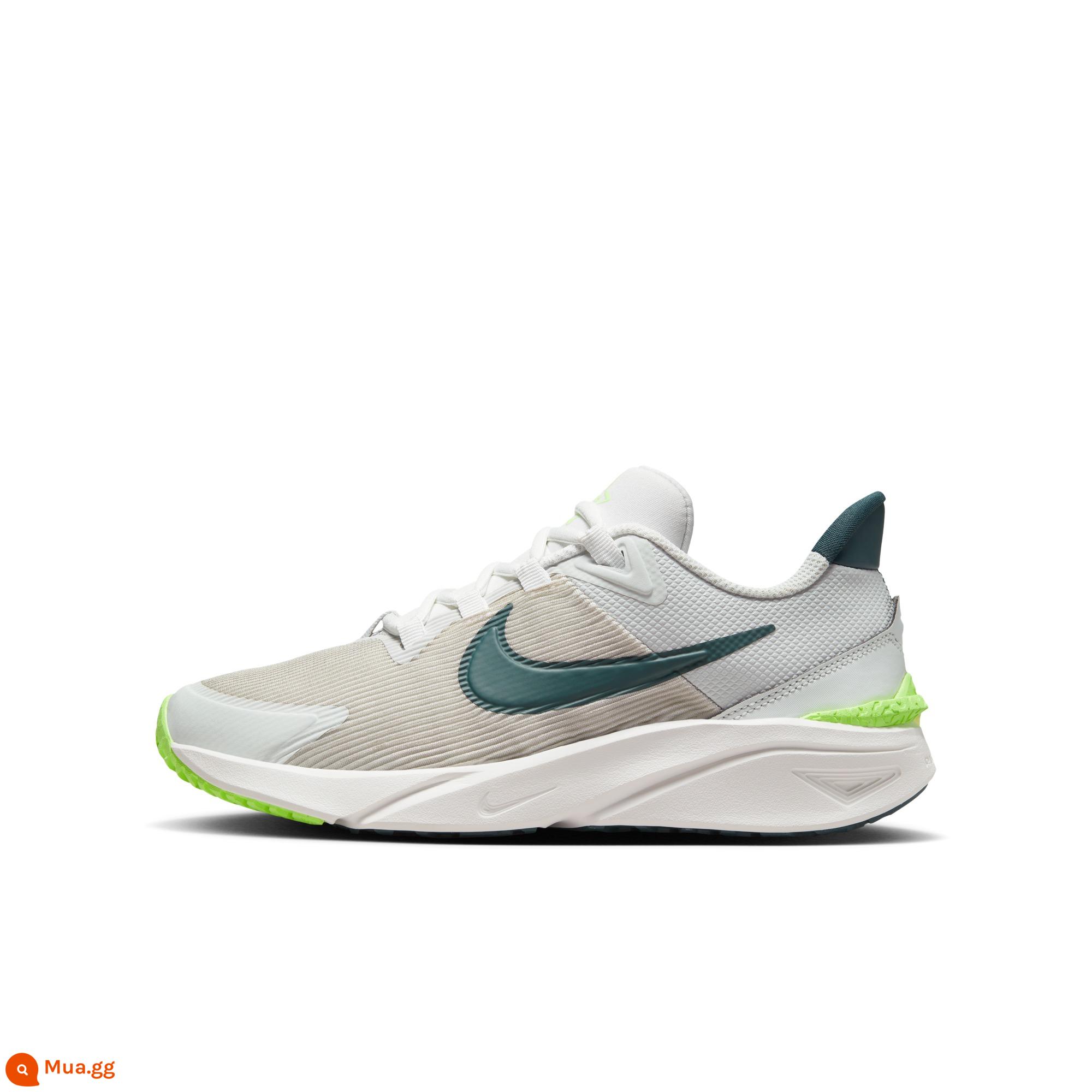 Giày chạy bộ đường trường trẻ em Nike STAR RUNNER 4 chính thức mùa đông DX7615 - 003 Màu bụi Photon/Xanh rừng đậm/Trắng núi/Quặng sắt nhẹ Vôi