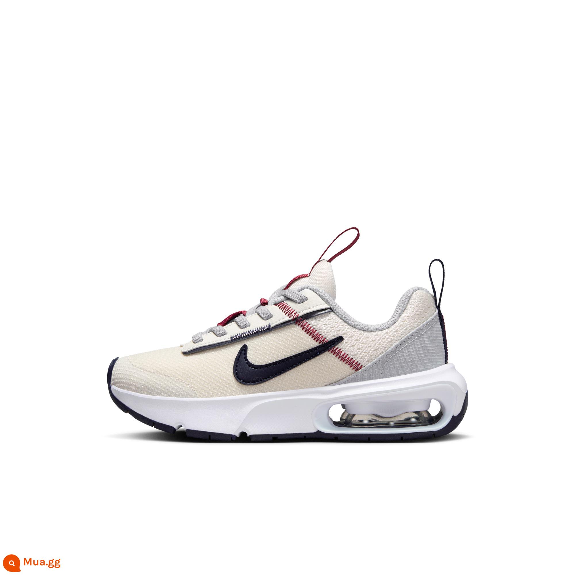 Giày thể thao Nike chính thức cho bé trai AIR MAX INTRLK mùa đông không dây nhẹ DH9394 - 006 Xám Phantom/Xanh đậm/Đen/Xám khói nhạt/Đỏ đội