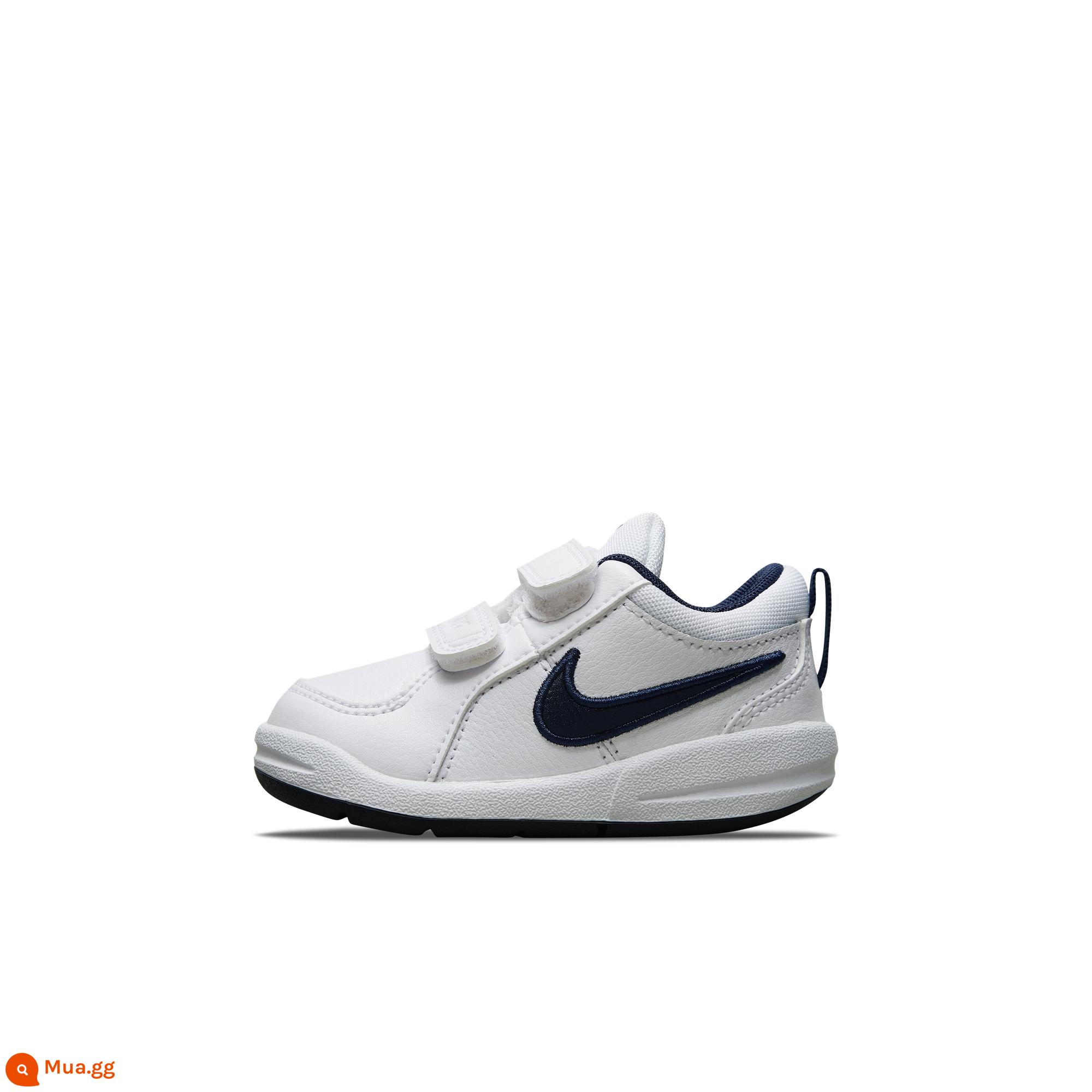 Giày thể thao trẻ em NIKE Nike PICO 4 chính thức dành cho trẻ em Velcro dễ mang và cởi 454501 454478 - 454501-101 màu trắng/hải quân đậm