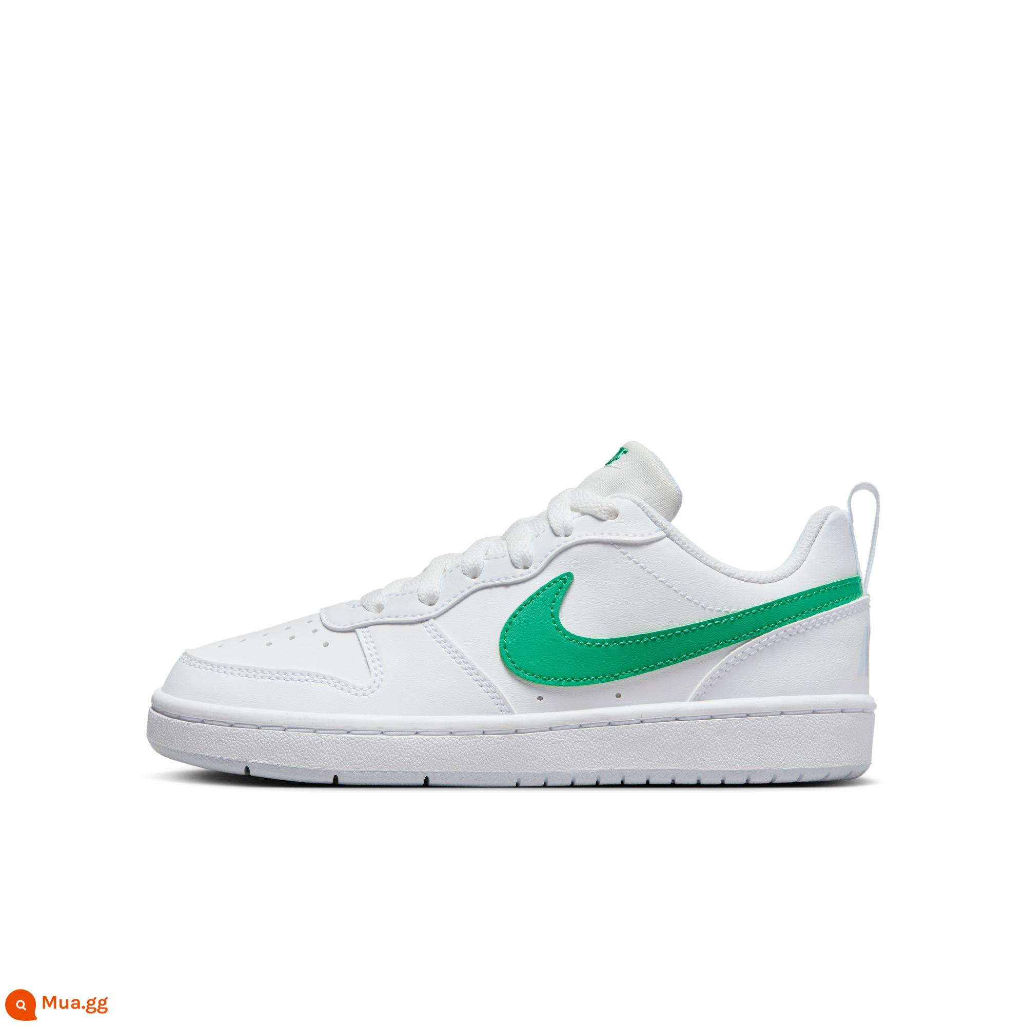 Nike Nike chính thức cho bé trai COURT BOROUGH LOW giày thể thao trẻ em cỡ lớn mùa xuân cổ thấp DV5456 - 109 trắng/xanh sân vận động/xám bóng đá