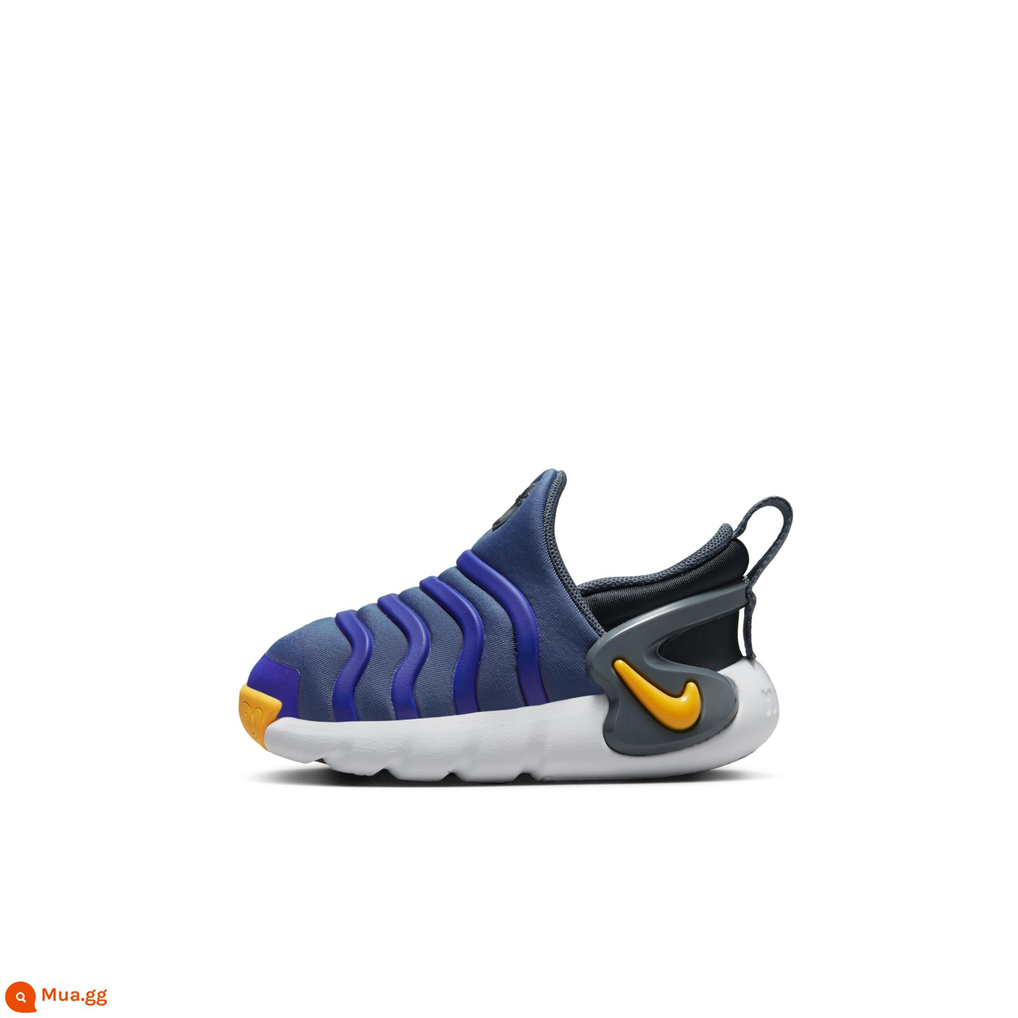 Nike Giày trẻ em DYNAMO GO chính thức của Nike Giày thể thao mùa xuân Nike sâu bướm DH3438 - 404 Màu xanh Phần Lan/cam laser/xanh đua xe/xám sắt