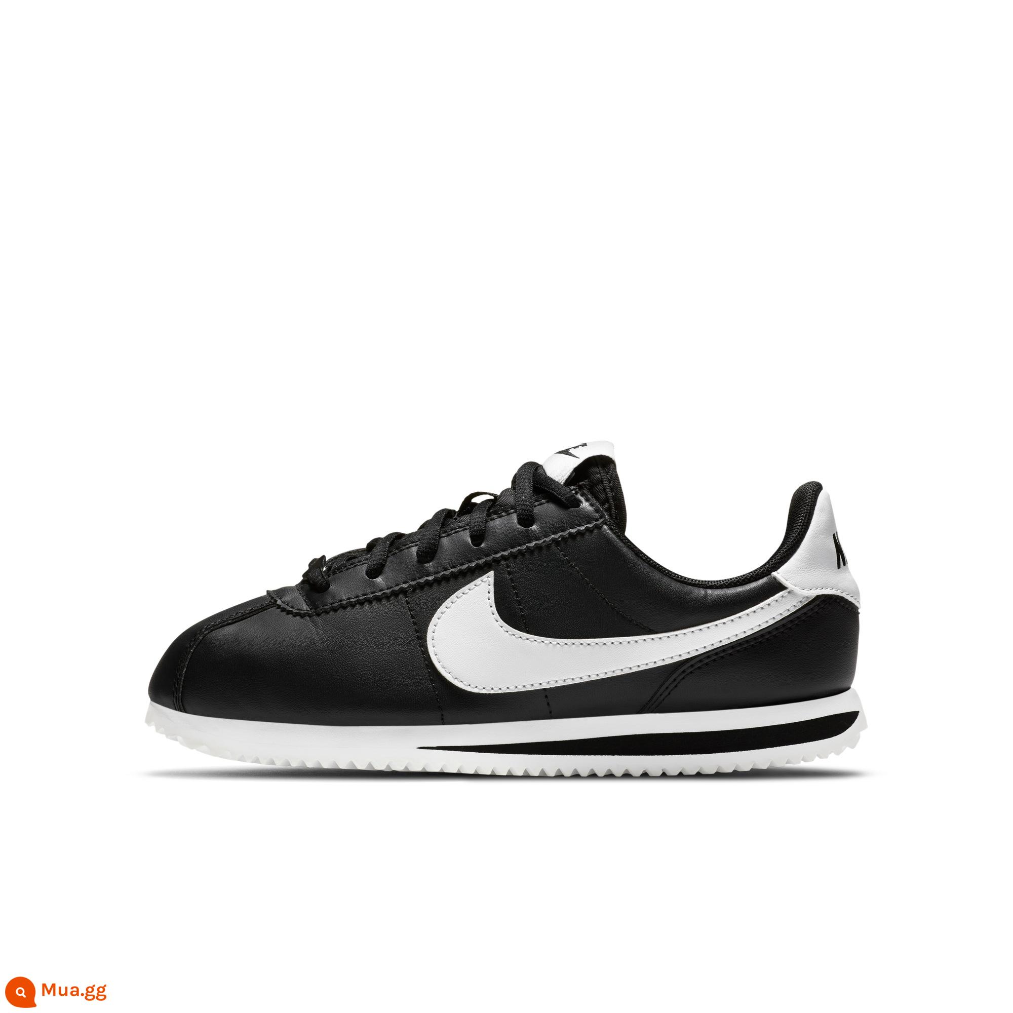 Giày Nike Nike chính thức cho bé trai CORTEZ giày thể thao trẻ em cỡ lớn màu trắng cổ điển giày mùa xuân đệm nhẹ 904764 - 001 đen/trắng