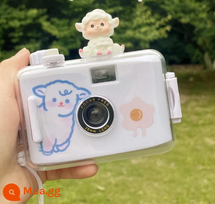 Máy ảnh Polaroid máy ảnh ngắm và chụp sinh viên nữ quà tặng sinh nhật cặp đôi phim có thể chụp ảnh trẻ em máy ảnh chống thấm nước - cừu nhỏ