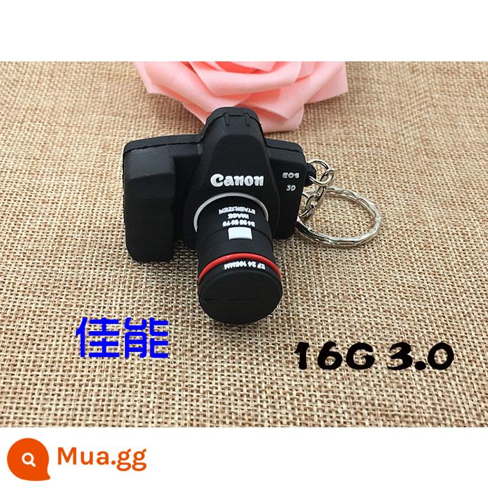 Camera Một Mắt Ổ Đĩa U 8G Chụp Ảnh Phim Hoạt Hình Sáng Tạo Dễ Thương Tùy Chỉnh Logo Tặng Đèn LED Cổng USB 8G khuôn Mở DIY - Màu tím