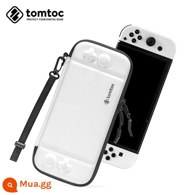 TomToc Switch OLED Bảo vệ Vỏ bọc Fancy Case Fantasy Armor Series Slim Storage Pack - Chuyển đổi OLED Slim Polar White