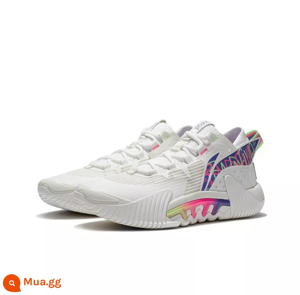 Giày bóng rổ mùa hè thấp Li Ning anti-Wu 2.5 bé trai phục hồi chống mài mòn chống trơn trượt hấp thụ sốc thấp ABFS001 - ABFS003-10 màu trắng