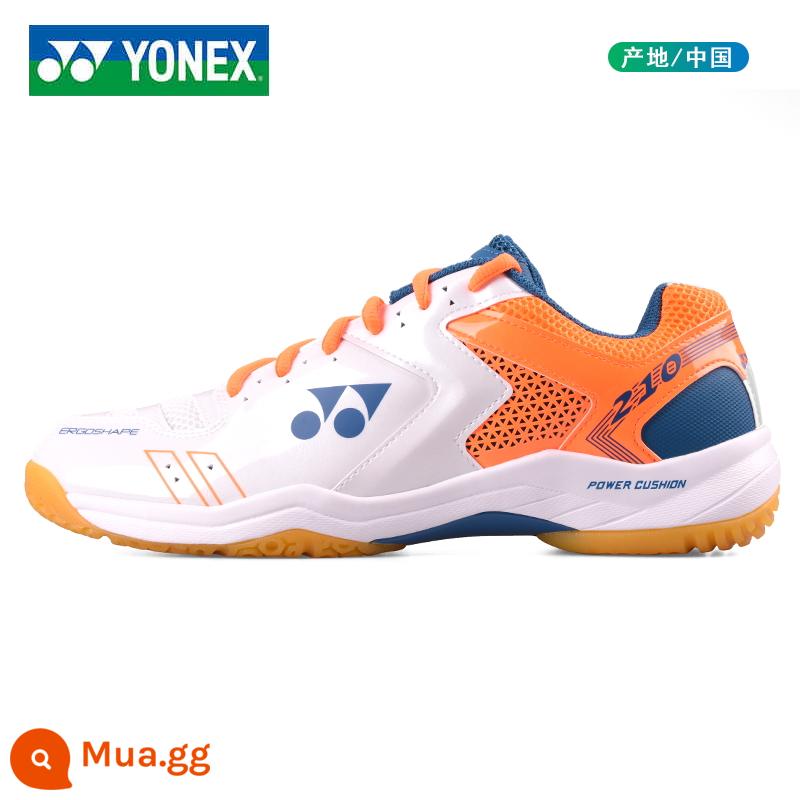 YONEX Giày cầu lông Yonex nam và nữ giày thể thao chuyên nghiệp hàng đầu chống trượt chống trượt YY - 210CR trắng cam, cùng kiểu dáng cho nam và nữ