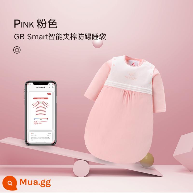 Túi ngủ chống đá chần bông thông minh GB SMART ONE*40G - Hồng - chống đá